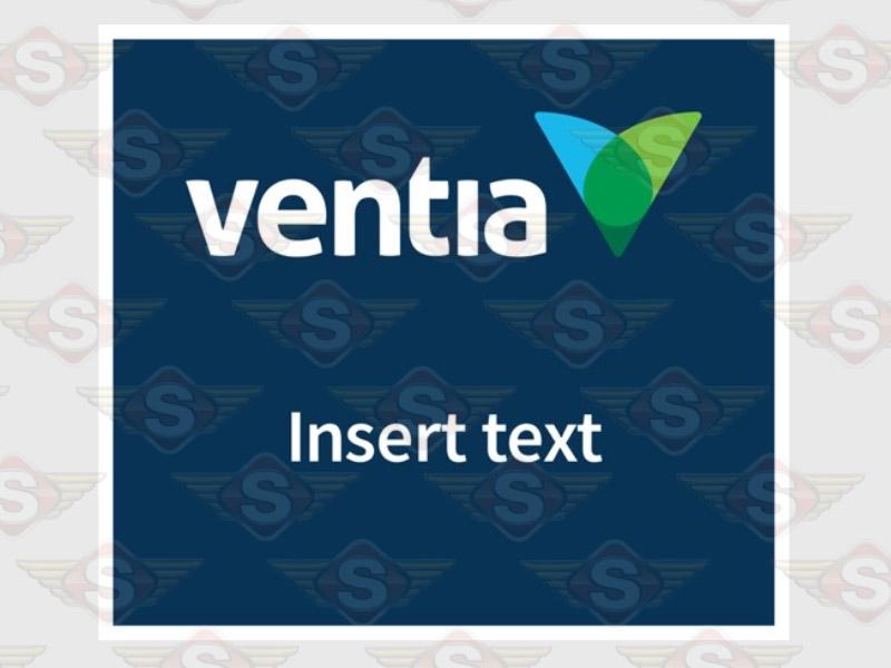 Ventia sign with text
